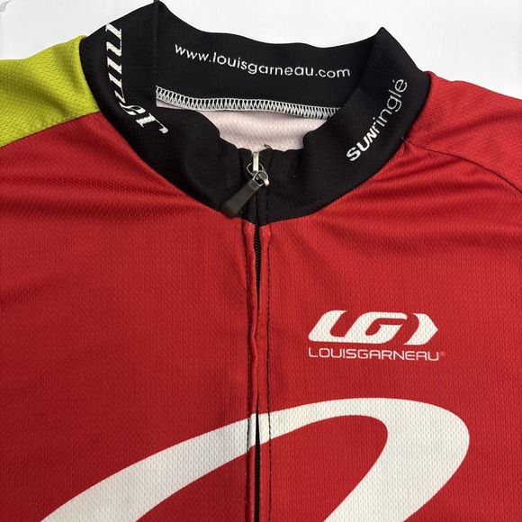 Niner Hayes Louis Garneau Mens Cycling Jersey Short Sleeve Red Black Yellow - Picture 6 of 16